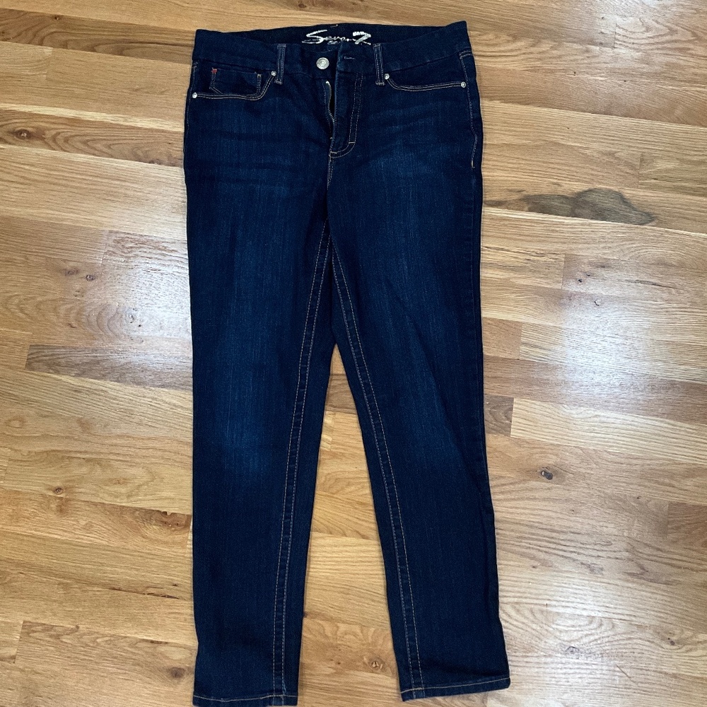 Women’s Seven Tummyless High Rise Skinny  (sz 12) Jeans